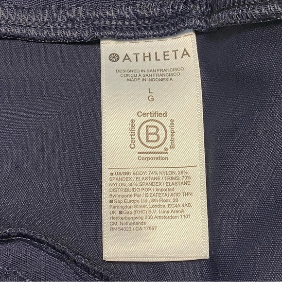 Athleta Joggers Women’s Size Large Blue Navy Athleisure Jogger pants - Picture 9 of 15